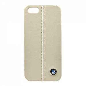 Купить кожаный чехол накладку для iPhone 5C BMW Signature Hard Cream (BMHCPMLC)