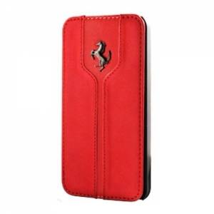 Купить кожаный чехол с флипом для iPhone SE / 5S / 5 Ferrari Flip Montecarlo, Red (FEMTFLP5RE)