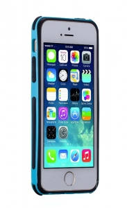 Купить синий бампер Momax для iPhone 5/5S The Slender недорого