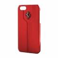 Кожаный чехол накладка для iPhone 5C Ferrari Montecarlo Hard  Red (FEMTHCPMRE)