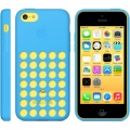 Оригинальный чехол накладка Apple Case для iPhone 5C MF035ZM/A (голубой)