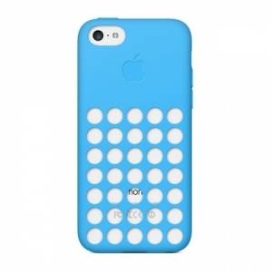 Купить оригинальный чехол накладка Apple Case для iPhone 5C MF035ZM/A (голубой) в интернет магазине