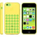 Оригинальный чехол накладка Apple Case для iPhone 5C MF038ZM/A (желтый)