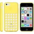 Оригинальный чехол накладка Apple Case для iPhone 5C MF038ZM/A (желтый)