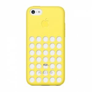 Купить оригинальный чехол накладка Apple Case для iPhone 5C MF038ZM/A (желтый) в интернет магазине
