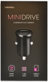 Автозарядка EnergEA АЗУ Mini drive, 2 USB Aluminium 4.8A, Black (CAR-MD-48S-BLK)