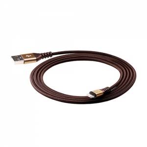 Купить USB кабель EnergEA Alutough для iPhone/iPad 8 pin Lightning MFI, Gold 1.5 метра (CBL-AT-GLD150)