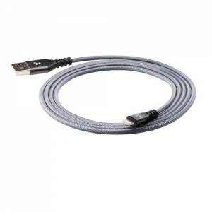 Купить USB кабель EnergEA Alutough для iPhone/iPad 8 pin Lightning MFI, Gunmetal 1.5 метра, (CBL-AT-GUN150)