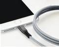 USB кабель EnergEA Alutough для iPhone/iPad 8 pin Lightning MFI, Gunmetal 1.5 метра, (CBL-AT-GUN150)