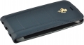 Кожаный чехол с флипом для iPhone 7 / 8 Ferrari 488 (Gold) Flip Leather, Blue (FESEGFLP7BL)