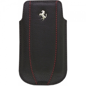 Купить кожаный чехол карман Ferrari для Samsung Galaxy S4 FF-Collection Sleeve черный