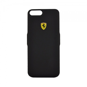Купить чехол аккумулятор Ferrari для iPhone 7 Plus / 6 Plus / 6S Plus Powercase Hard 4000 mAh Rubber Black (FEFOPCP7LBK)