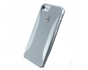 Купить чехол для iPhone 7 / 8 Ferrari GT Experience Hard Carbon-Aluminium Silver, FERCHCP7SI