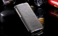 Кожаный чехол с флипом для iPhone 6/6S Floveme Leather Flip Case (Grey)