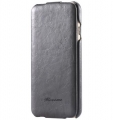 Кожаный чехол с флипом для iPhone 6/6S Floveme Leather Flip Case (Grey)