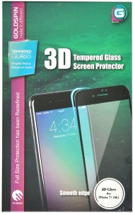 Купить защитное 4D стекло Goldspin 0.3 для iPhone 7 Plus / 7+, Black (GS-CLR4D-IP7P-B)