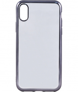 Купить гелевый прозрачный чехол HANDY Shine (electroplated) для iPhone X, Grey (HD-IP8-SHNGRY)