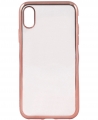 Гелевый прозрачный чехол HANDY Shine (electroplated) для iPhone X, Rose gold (HD-IP8-SHNRGD)