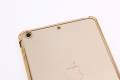 Силиконовый чехол TPU Case для iPad mini 2/3 прозрачный с рамкой, Gold