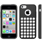 Купить чехол накладка Hollow Dot TPU Case для iPhone 5C (черный) в интернет магазине