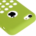 Чехол накладка Hollow Dot TPU Case для iPhone 5C (зеленый)