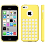 Купить чехол накладка Hollow Dot TPU Case для iPhone 5C (желтый) в интернет магазине