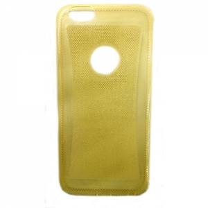 Купить силиконовый TPU чехол для iPhone 6 Plus с блестками золотой