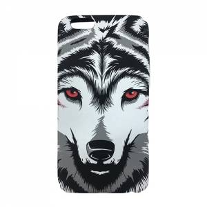 Купить гелевый чехол накладку Luxo King для iPhone 6/6S "Белый волк" с покрытием Soft Touch