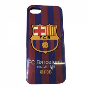 Купить гелевый чехол накладку FC Barcelona для iPhone 5/5S Football Club символика Барселона