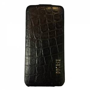 Купить кожаный чехол блокнот для iPhone SE / 5S / 5 Dicase с фактурой крокодила