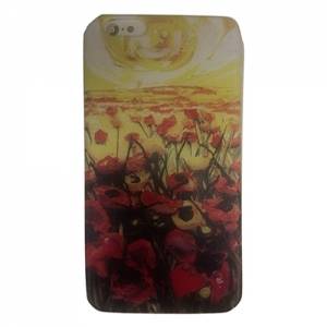 Купить чехол накладку для iPhone 6/6S с эффектом масляной картины "Поле с цветами"