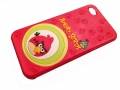Чехол накладка Angry Birds для iPhone 4/4S (красный)