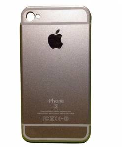 Купить пластиковый чехол накладку для iPhone 4/4S имитация под iPhone 6S (Silver)