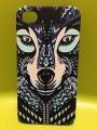 Чехол накладка Luxo для iPhone 4/4S "Волк" с покрытием Soft Touch