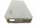 Кожаный чехол блокнот для iPhone 4/4S с вертикальным флипом (белый)