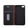 Стильный кожаный чехол книжка для iPhone 5 / 5S / SE с подставкой и разъемами для карточек (Black)