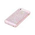 Мерцающий гелевый чехол с блестками для iPhone SE / 5 / 5S Glitter Powder (Pink) 