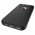 Противоударный защитный чехол для iPhone SE / 5 / 5S Simple Brushed PC+TPU (Black)