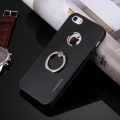 Защитный чехол для iPhone 5/5S/SE с кольцом Motomo Ring комбинированный Metal + TPU (Black)