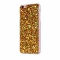 Мерцающий гелевый чехол с блестками для iPhone 6/6S Glitter Powder (Gold) 