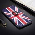 Гелевый чехол UK flag для iPhone 6 Plus / 6S Plus с британским флагом и кольцом держателем