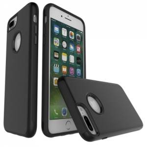 Купить противоударный защитный чехол для iPhone 7 Plus / 7+ / 8 Plus / 8+ Simple Brushed PC+TPU (Black)