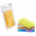 Тонкий пластиковый чехол накладка для iPhone 4 / 4S прозрачный