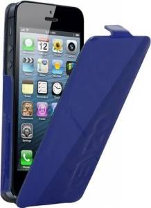 Купить чехол Kenzo iPhone SE / 5S / 5 Glossy Logo GLOSSYCOXIP5B с флипом (синий) в интернет магазине