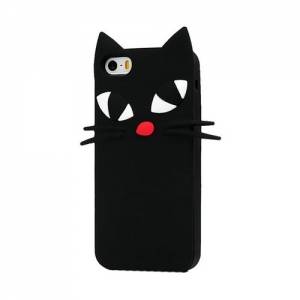 Купить силиконовый 3D чехол с котом для iPhone SE/5S/5 Lulu Cat