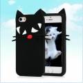 Силиконовый 3D чехол с котом для iPhone SE/5S/5 Lulu Cat