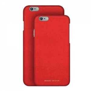 Купить нубуковый чехол накладку для iPhone 6/6S Moodz Nubuck Hard Rossa (red), MZ655707