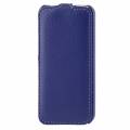 Кожаный чехол блокнот с флипом Melkco Premium для iPhone 5C синий