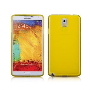 Купить гелевый чехол накладка Momax Clear Twist Case для Samsung Galaxy Note 3 (желтый) в интернет магазине