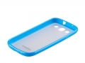 Гелевый чехол накладка Momax iCase Pro для Samsung Galaxy S III S3 blue ICPSAI9300BW